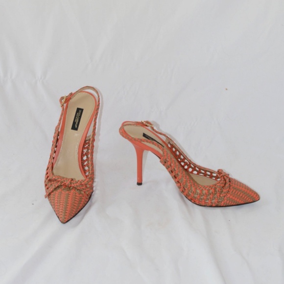 Dolce & Gabbana Shoes - DOLCE & GABBANA WEAVED CLOSED TOE PUMPS